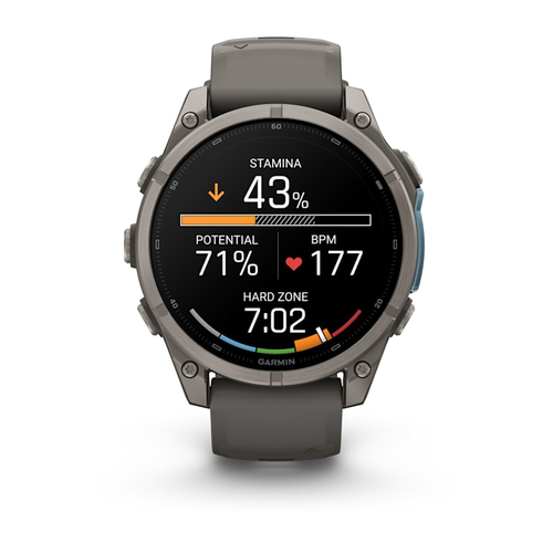 Garmin fēnix 9. Display diagonal: 3.56 cm (1.4"), Display technology: AMOLED, Display resolution: 454 x 454 pixels, Touchs