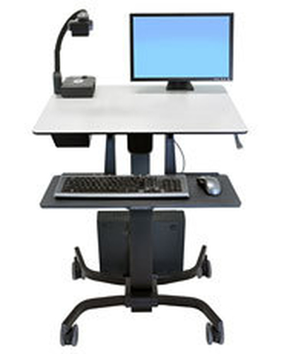 Ergotron TeachWell Mobile Digital Workspace. Product colour: Graphite, Grey, Type: Multimedia cart, Material: Metal. Heigh