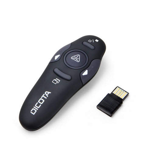 Dicota Pointer - USB - Laser - Schwarz - Kabellos