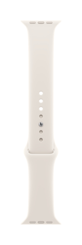 Apple Einstellbar Smartwatch-Band - 1 - Small (S)/Medium (M) - Pin & Tuck Aufsatz - Starlight - Fluorelastomer
