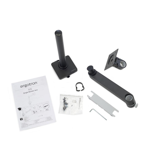 Ergotron NX Series NX MONITOR ARM BLACK. Mounting: Clamp, Maximum weight capacity: 8 kg, Minimum screen size: 0 mm (0"), M