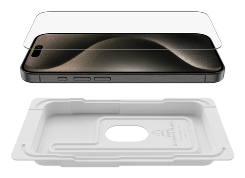 Belkin ScreenForce UltraGlass 2 9H Gehärtetes Glas Displayschutz für iPhone 16 Pro - für OLED iPhone 16 Pro - Antimikrobie