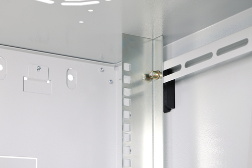 Digitus Dynamic-N 12U Wall Mountable Enclosed Cabinet Rack Cabinet for Networking, Server - Light Grey - Steel, Glass, She