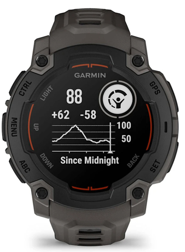 Garmin Instinct E. Display diagonal: 2.29 cm (0.9"), Display technology: MIP, Display resolution: 176 x 176 pixels. Flash 