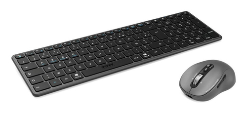 FR- PACK Clavier COMPACT+Souris EXPERT - Rechargeable Pack BT+RF-FR
