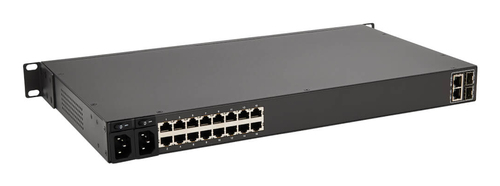 Tripp Lite B098-016 16-Port Console Server, USB Ports (2) - Dual GbE NIC, 16 Gb Flash, SD Card, Desktop/1U Rack, TAA. Auth