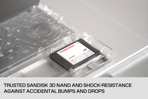 SanDisk SDSS31250GBB-000G0. Capacidade da drive SSD: 250 GB, Fator de forma SSD: 2.5", Velocidade de leitura: 545 MB/s, Ta