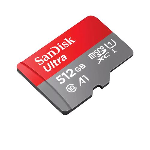 SanDisk SDSQUAC-512G-GN6FA. Capacidade: 512 GB, Tipo de flash card: MicroSDXC, Classe de memória flash: Classe 10, Tipo de