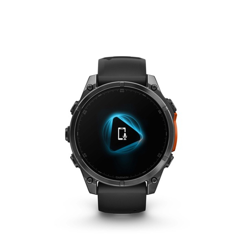 Garmin fēnix 8 Smartwatch - Rotondo Case Shape - Slate Grigio Colore del Case - Nero Colore cinturino - Titanio Materiale 