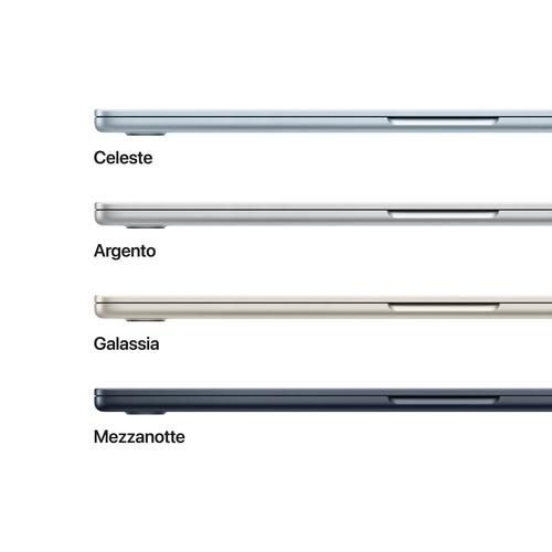 Computer portatile - Apple MacBook Air MC7A4T/A 38,9 cm (15,3") - Apple M4 - 16 GB - 256 GB SSD - Italiano Tastiera - Blu 