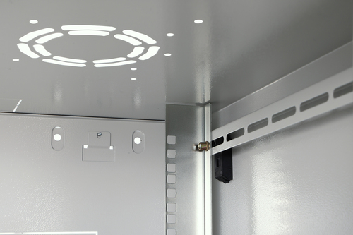 Digitus Dynamic-N 7U Wall Mountable Enclosed Cabinet Rack Cabinet for Networking, Server - Light Grey - Steel, Glass, Shee