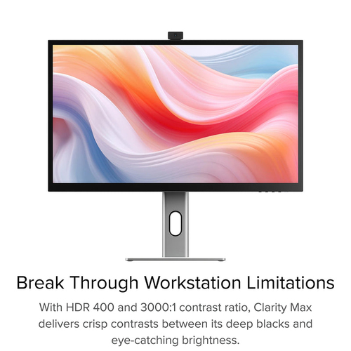 Alogic Clarity Pro 27 Zoll Klasse Webcam 4K UHD LCD-Monitor - 16:9 Format - Schwarz - 68,6 cm (27 Zoll) Viewable - Advance