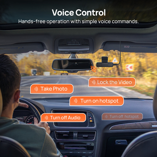 70mai M800 + RC14. HD type: 4K Ultra HD, Main camera resolution: 3840 x 2160 pixels, Main camera viewing angle: 140°. Inte