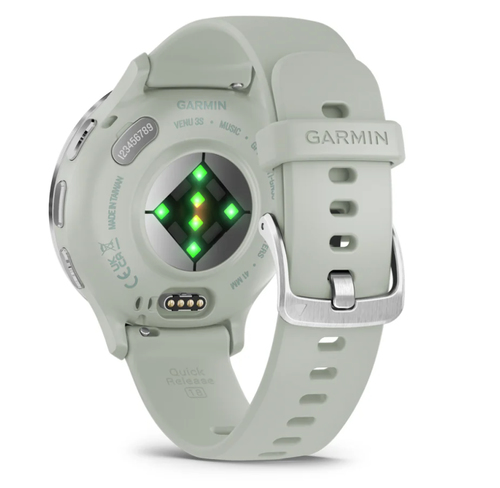 Garmin Venu 3S Smart Watch - Sage Gray Body Color - Phone, Speaker, Text Messaging - Sleep Quality, Stress - GPS - 240 Hou
