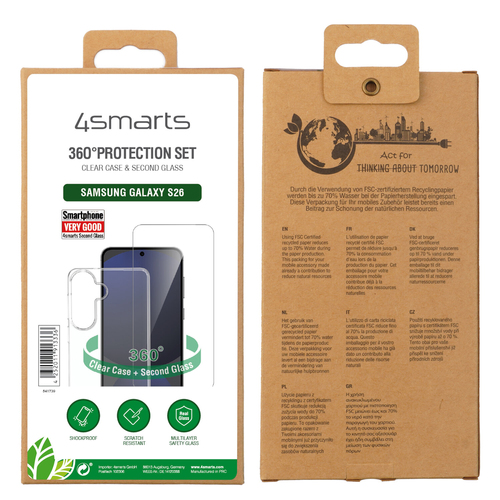 4smarts 541739. Etui-Typ: Cover, Markenkompatibilität: Samsung, Kompatibilität: Galaxy S26, Maximale Bildschirmgröße: 16 c