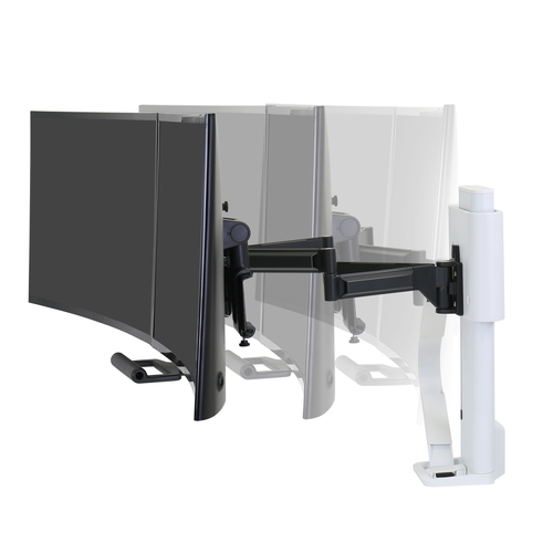 Ergotron TRACE 45-631-216. Montagem: Clamp, Peso máximo (capacidade): 9,8 kg, Tamanho mínimo de ecrã: 54,6 cm (21.5"), Tam