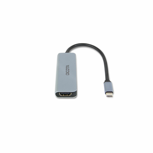 Dicota USB-Typ C Docking Station für Smartphone, Projektor, Tablet, Desktop-PC, Monitor, E-Book-Reader, TV, Digital-Player