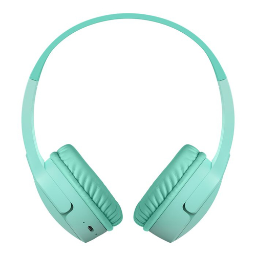Belkin SOUNDFORM Mini Kabel/Kabellos Auf den Ohren, Kopfbügel Stereo Headset - Mint - Binaural - Ohrumschließend - Bluetoo