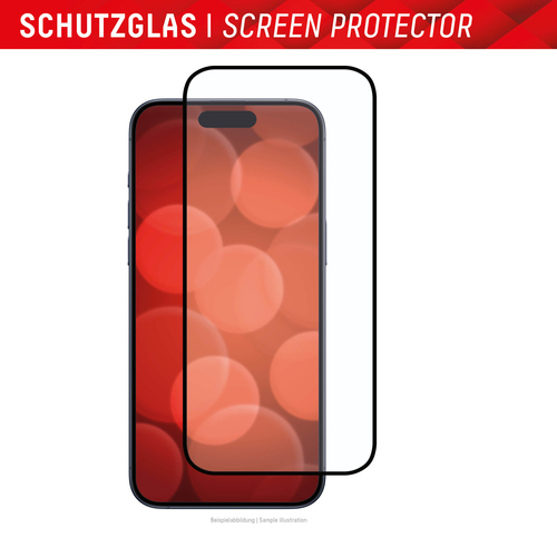 DISPLEX Premium Glas (Full Cover) für Apple iPhone 15/15 Pro