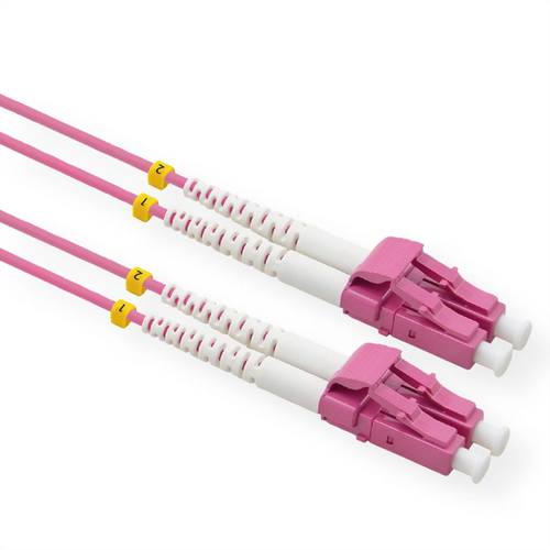 Value 3 m Glasfaser Netzwerkkabel - Cable for Netzwerkgerät - 10 Gbit/s - Patchkabel - LSOH - Duplex - 50/125 µm - Violett