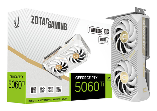 Zotac GAMING GeForce RTX 5060 Ti Twin Edge OC. Graphics processor family: NVIDIA, Graphics processor: GeForce RTX 5060 Ti.