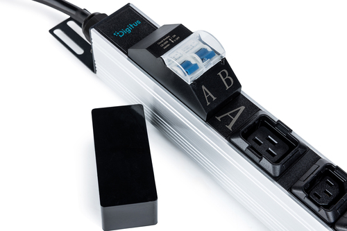 Digitus Basis IT PDU, single-phase 32 A, 24 x C13, 2 x C19, 4 x grounded outlets, 3 m power cord, IEC 60309 32 A plug. PDU