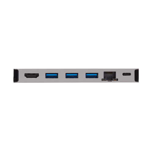 Tripp Lite U442-DOCK5D-GY USB-C Dock - 4K HDMI, USB 3.x (5Gbps), USB-A/C Hub Ports, GbE, Memory Card, 100W PD Charging, De