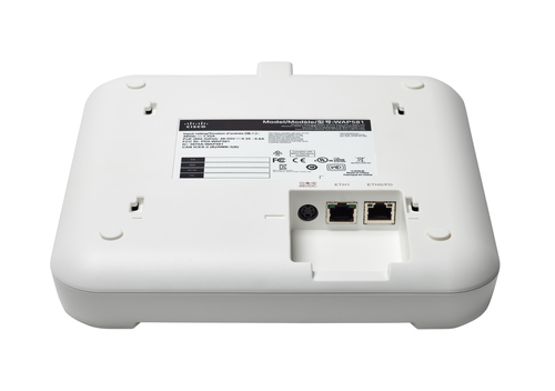 Cisco WAP581. 2,4 GHz, 5 GHz, Taxa máxima de transferência de dados: 2800 Mbit/s. Codificação / segurança: 802.1x RADIUS, 