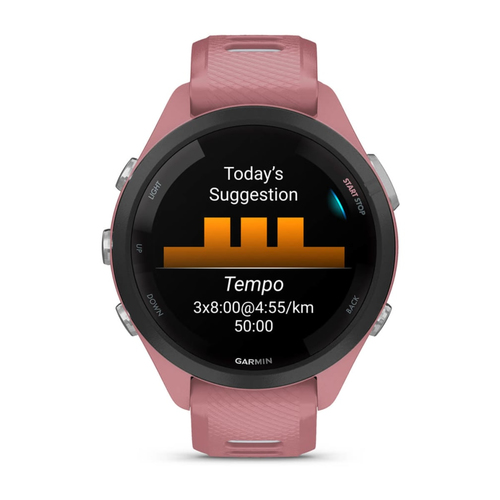 Garmin Forerunner 265S. Dimensioni diagonale schermo: 2,79 cm (1.1"), Tecnologia display: AMOLED, Risoluzione del display: