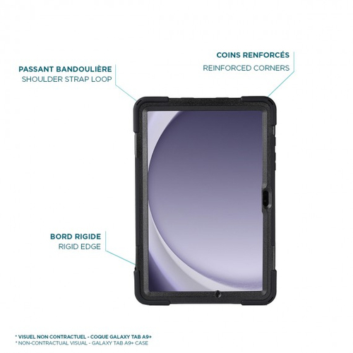 MOBILIS Robust Tasche Samsung Galaxy Tab Active4 Pro Tablet - Schwarz - Silikon Außenmaterial - Stoßdämfpend, Sturzsicher,