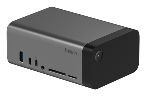 Belkin Connect USB-Typ C Docking Station für Monitor, Speicherkartenleser - Ladefunktion - Speicherkartenleser - SD, micro