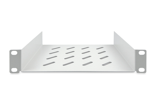 Digitus DN-10-TRAY-2 1U Rackmount Rack-Regal für Networking, Server200 mm Regaltiefe - Hellgrau - Stahl - 25 kg Maximale G