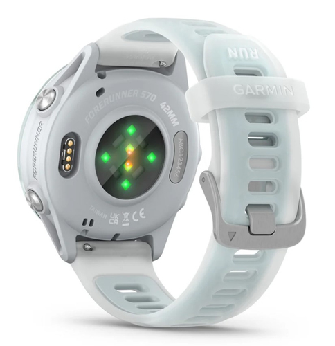 Garmin Forerunner 570 Smart Watch - 42 mm Case Height - Cloud, Blue Body Color - Aluminium Body Material - Speaker, Phone,