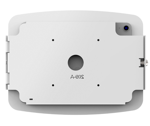 Compulocks iPad 10.9" 10th Gen Space Enclosure Wall Mount White - High-Grade Aluminum Enclosure, Conceals charging cable, 