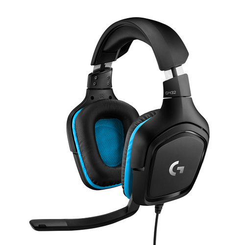 LOGITECH HEADSET G432 GAMING WIRED LEATHERETTE USB
