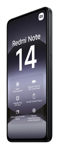 Xiaomi Redmi Note 14. Dimensioni diagonale schermo: 16,9 cm (6.67"), Risoluzione del display: 2400 x 1080 Pixel. Famiglia 