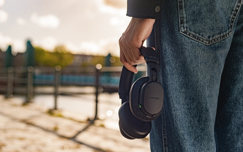 Fairphone Fairbuds XL Kabel/Kabellos Kopfbügel, Über das Ohr Stereo Headset - Horizon Black - Siri, Google Assistant, Alex