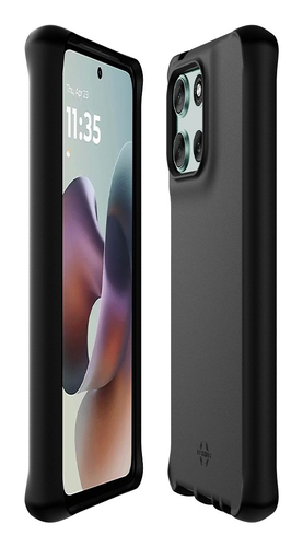 MOBILIS SPECTRUM_R Robust Hülle für Motorola Smartphone - Schwarz - Anitbakteriell, Sturzsicher, Stoßfest, Stoßdämpfend, S