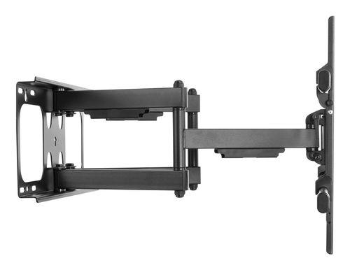 Napofix 276 LED / LCD de montaje en pared 37 a 80 pulgadas, basculantes, giratorios, 4 brazos, Negro. Maximum weight capac