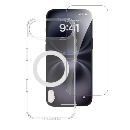 4smarts 360° Protection Set Hülle für Apple iPhone Air, iPhone 17 Air Smartphone - Transparent - Retail - Stoßfest, Kratzf