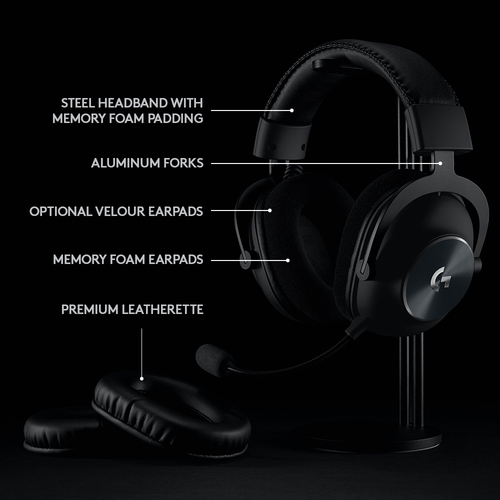 Logitech G PRO X. Tipo de produto: Auscultadores. Tecnologia de conetividade: Sem fios. Uso recomendado: Jogos. Frequência
