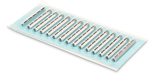 Digitus Fiber optic crimp splice protection, 15 strips, with telecom approval TS0338/96. Product colour: Silver. Length: 3
