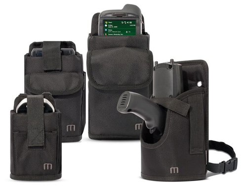 MOBILIS Tasche (Halfter) Handheld Terminal, Smartphone, Tablet - Schwarz - 1680D Polyester Körper - Sturzsicher - Gurt, Ri