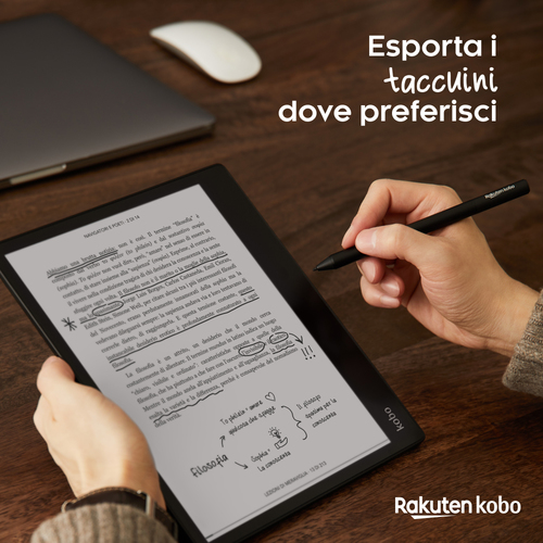 Rakuten Kobo Pacchetto Kobo Elipsa. Dimensioni diagonale schermo: 26,2 cm (10.3"), Tecnologia: E Ink, Risoluzione del disp