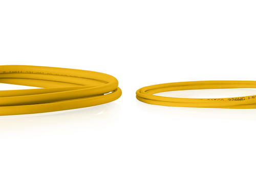 Digitus CAT 6 U-UTP Slim patch cable, 0.5 m, yellow. Cable length: 0.5 m, Cable standard: Cat6, Cable shielding: U/UTP (UT