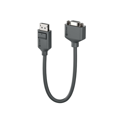 Alogic Elements 20 cm DisplayPort/VGA Video Cable for Video Device - Second End: 15-pin HD-15 VGA - Male