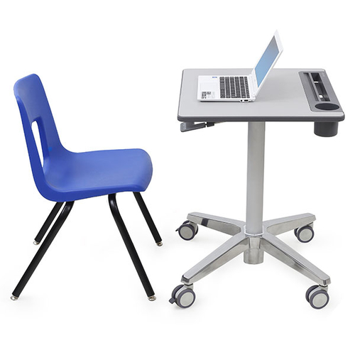 Ergotron LearnFit. Product colour: Silver, Maximum weight capacity: 6.8 kg, Table top shape: Square shape. Weight: 14.2 kg
