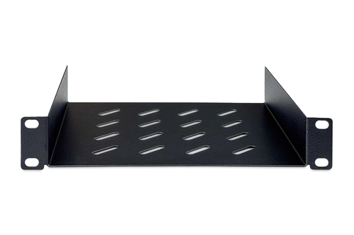 Digitus DN-10-TRAY-2-B 1U Rackmount Rack-Regal für Networking, Server200 mm Regaltiefe - Schwarz - Stahl - 25 kg Maximale 