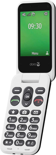 Doro Leva E30 Feature Phone - Flexibler faltbarer Bildschirm - 4G - Schwarz, Weiß - Flip - kein SIM-Lock