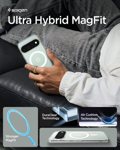 Spigen Ultra Hybrid Case for Google Pixel 11 Pro XL Smartphone - Transparent, White - Crystal Clear - Drop Resistant, Scra